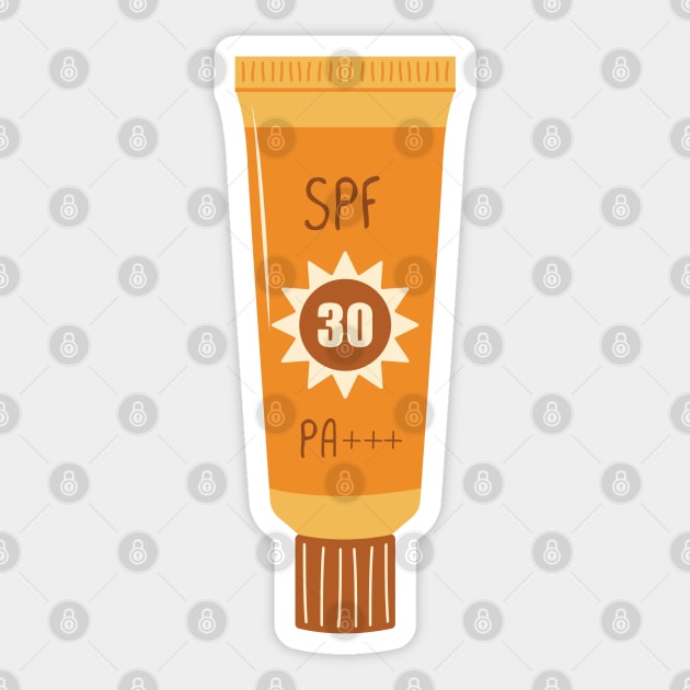 SPF Sunscreen | Wear your spf! Sticker by gronly